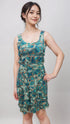 CHACHA Ruffle Knee length PRINTED Dress - D2760